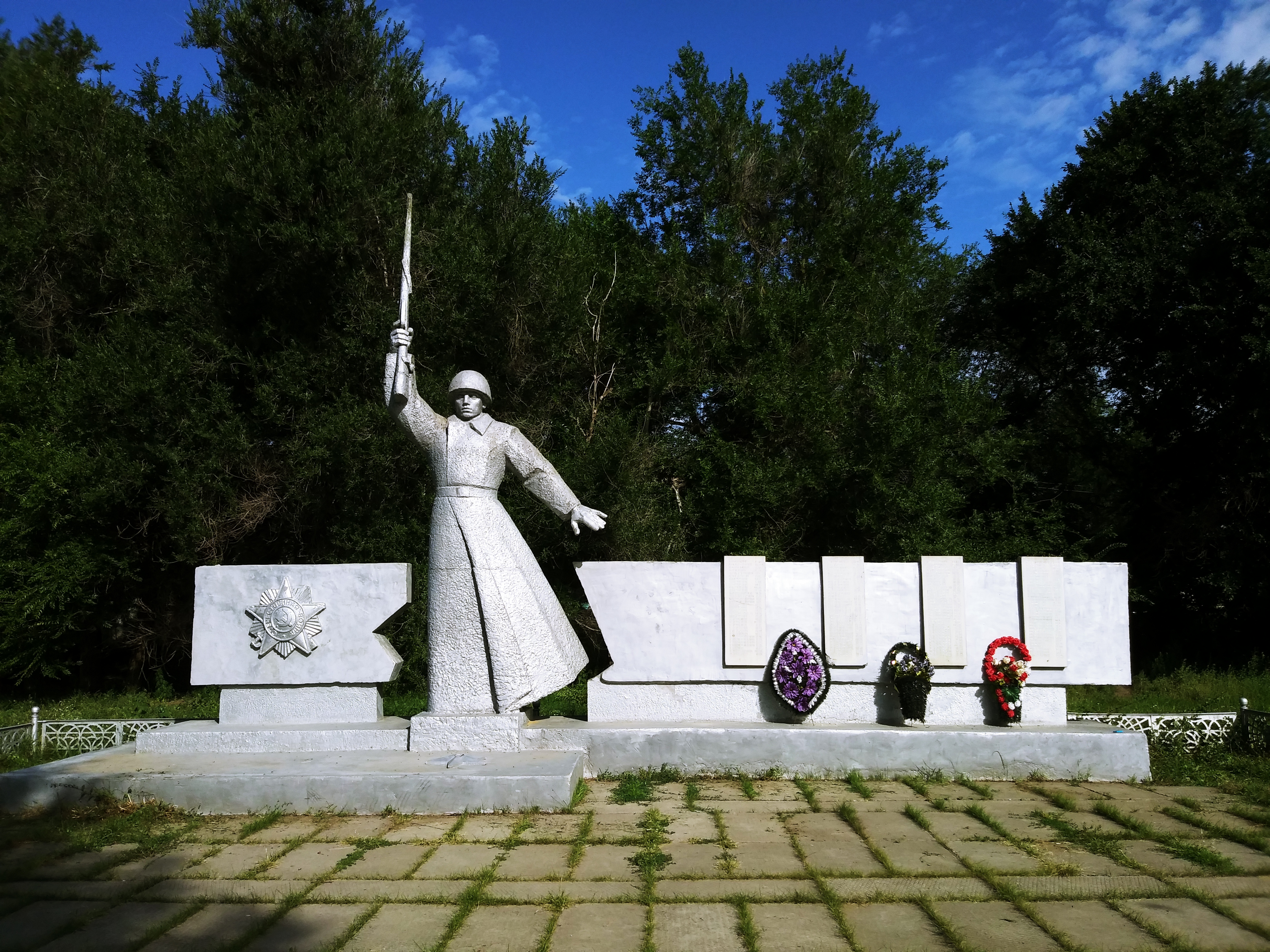 Памятник участникам ВОВ в с. Большая Дмитриевка.